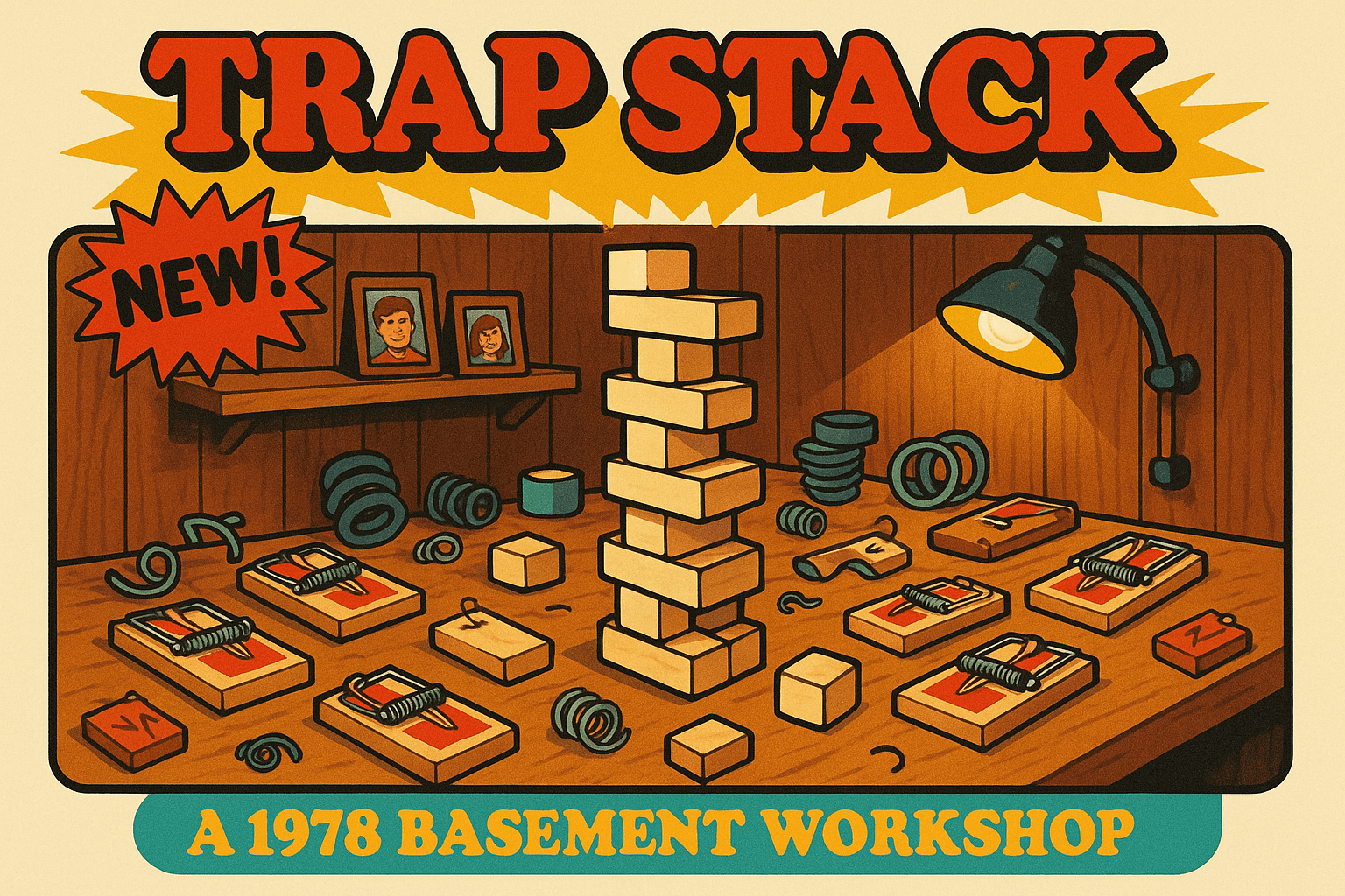 Harold Pemberton's basement workshop in 1978